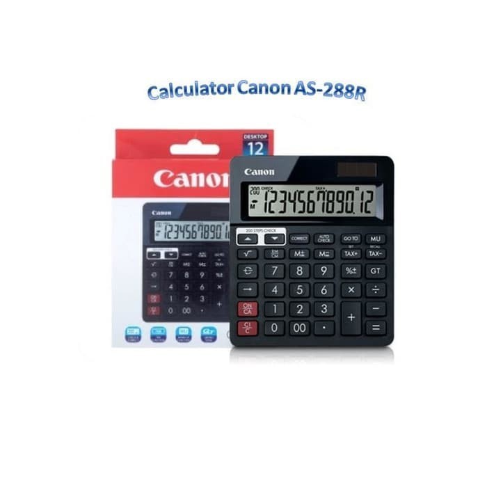 

CANON CALCULATOR CHECK CORRECT 12 DIGIT AS 288R AS288R 288 R GARANSI