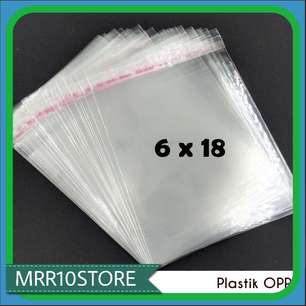 

KANTONG PLASTIK OPP LEM 6 x 18 CM 100PCS