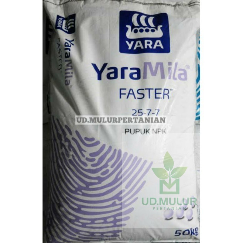 Pupuk NPK YARAMILA FASTER 25 7 7 isi 50kg
