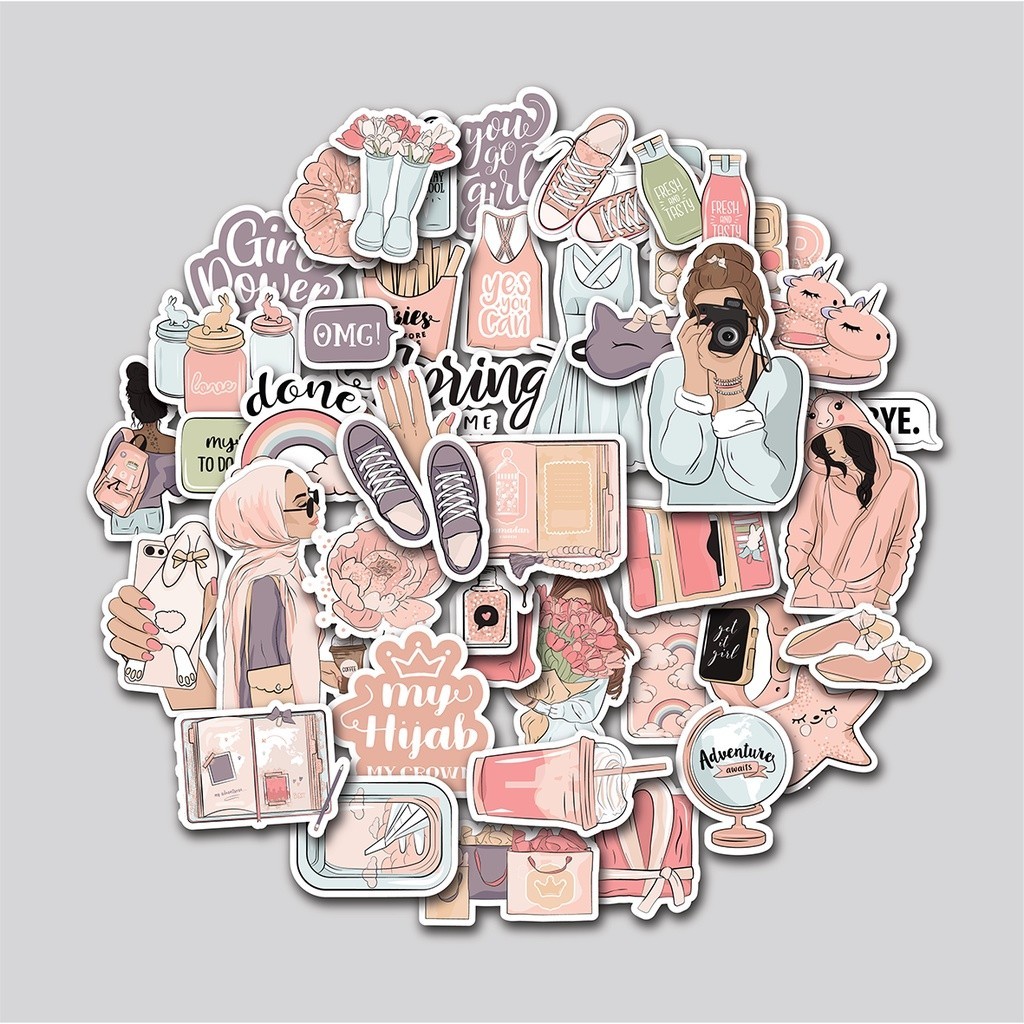 

Promo_[Limited Stok] STICKER PACK GIRLS AESTHETIC | STICKER TUMBLR | STIKER LAPTOP KOPER HELM