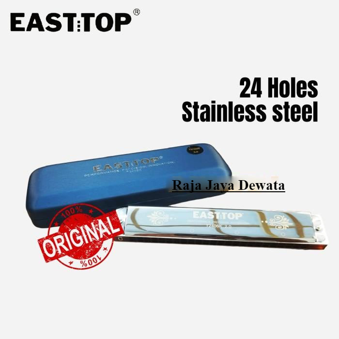 Harmonika East Top Tremolo 24 Lubang / Harmonica Tremolo Kunci C