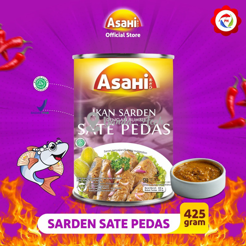 

(Aceh) AsaHi Premium Sarden Rasa Sate 425 gr