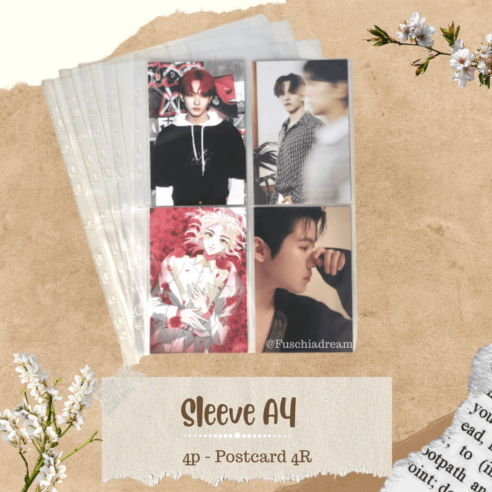 

PROMO!! -Sleeve A4 2P/3P/4P/5P/6P/8P/9P/10P/12P/20P for 2/3/4 Ring (1 pak) - 6p (1 pak)