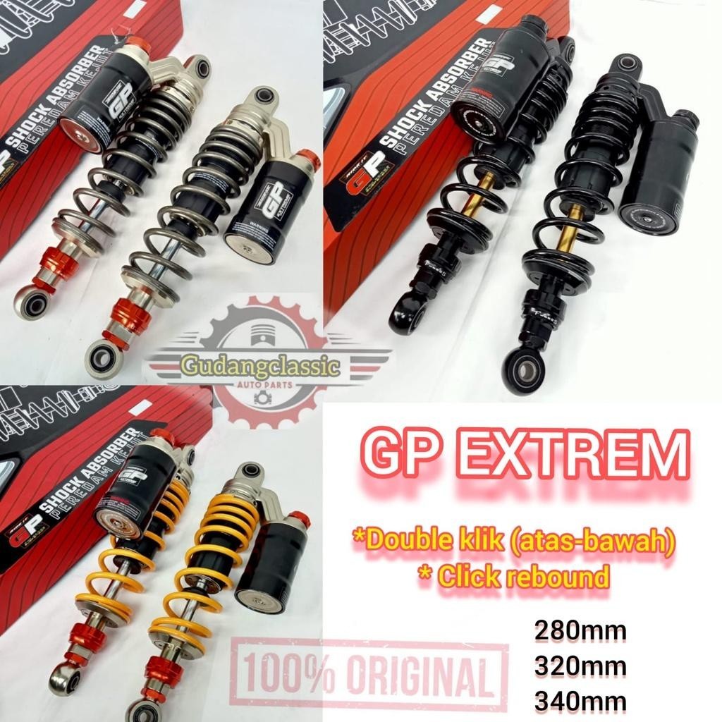 Diskon 80% SHOCK SKOK RIDE IT GP299 GP EXTREME AS GOLD SERIES HITAM DOUBLE KLIK SHOCKBREAKER TABUNG 