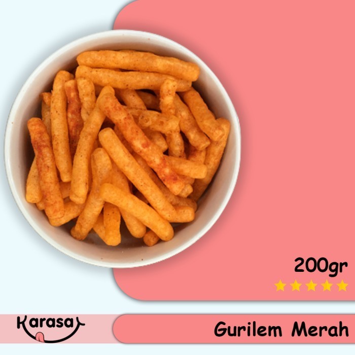 

KERUPUK MERAH PEDAS KMP 200gr