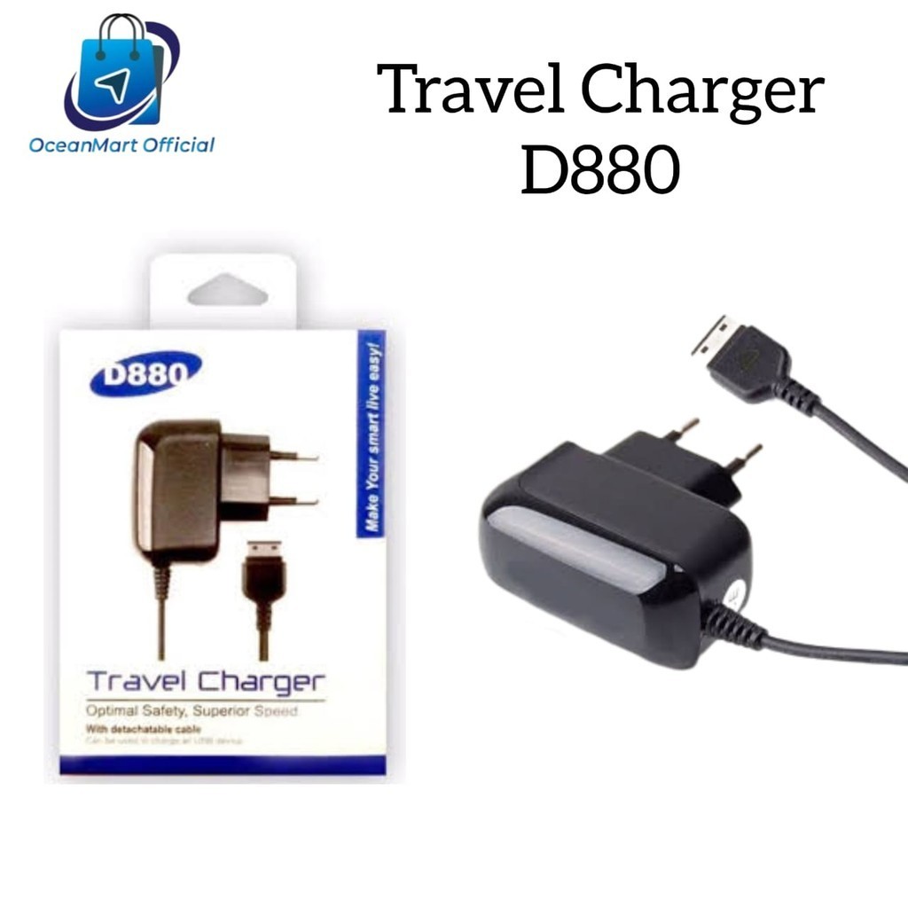Charger Samsung D880 TC OC Tipe Lama Casan HP Lipat Aksesoris Handphone HP OCEANMART OCEAN MART Mura