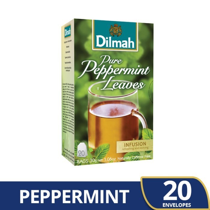 

Dilmah Pure Peppermint Leaves Tea - Teh Celup - Tbag 20s