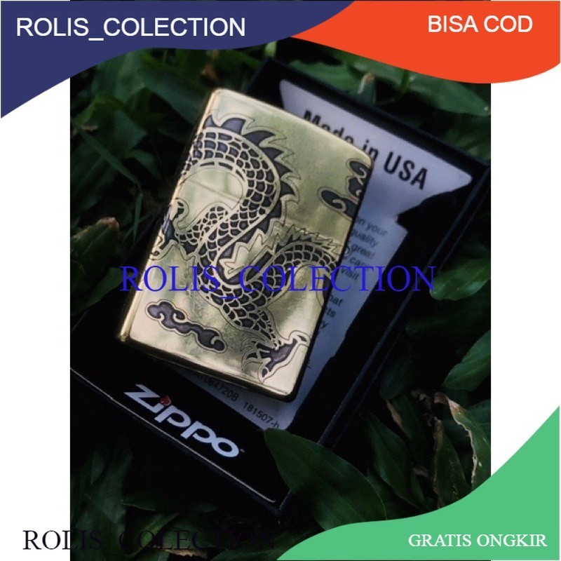Zippo Motif NAGA Zippo Motif 5 Slide Zippo Motif Full Casing Zippo Premium