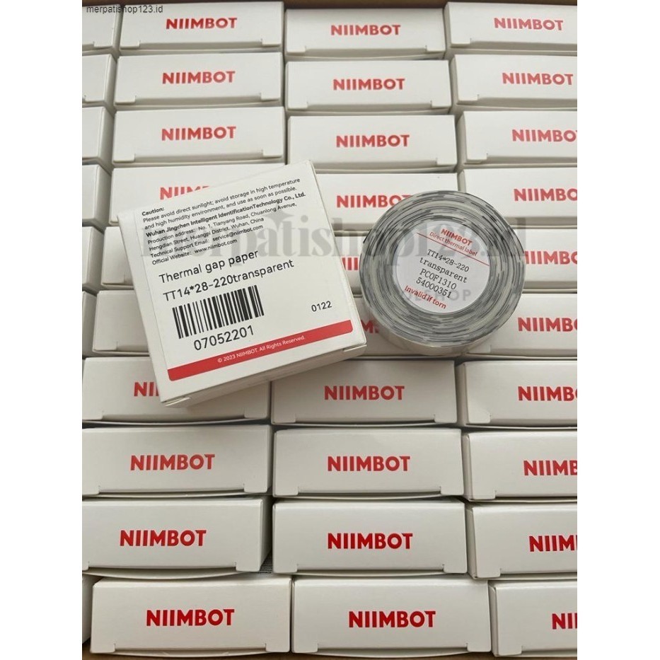 ORIGINAL NIMBOT Thermal label stiker CLEAR TRANSPARAN  D11 D101 D110