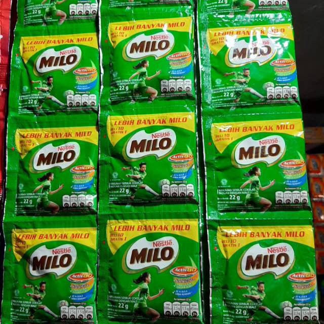 

MILO RENCENG ISI 10 22gr-MILO SUSU RENCENG-MILO - Activ Go renteng ukuran 22gr-PROMO Susu Bubuk Milo Renteng