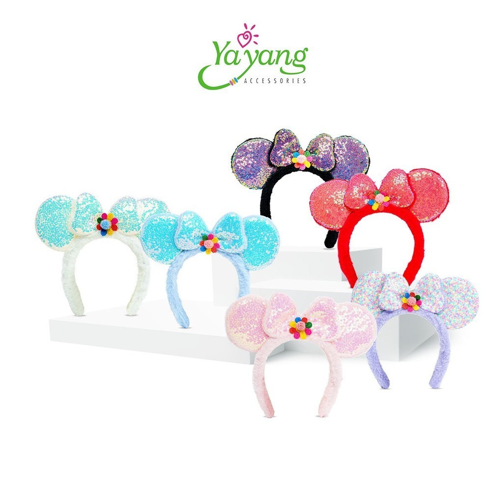 YAYANG Bando Gliiter Minnie Micky Mouse - Bando Disney - NAN6034