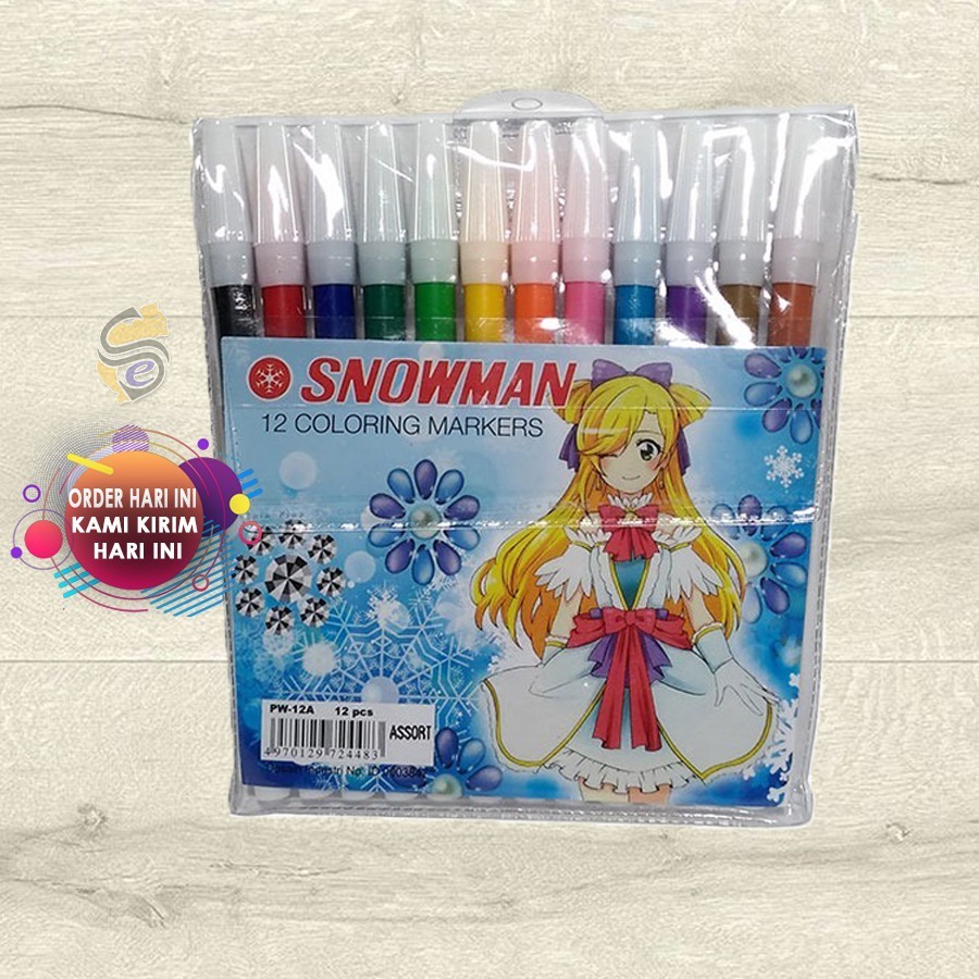

Spidol 12 Warna / Spidol Menggambar Dan Spidol Mewarnai Mek Snowman