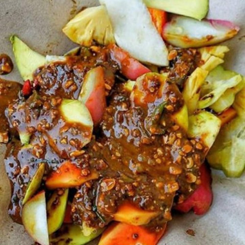 

Sambal Buah Rujak Kacang 200 Gram Kemasan Botol Bahan Enak Alami Bikin Nagih