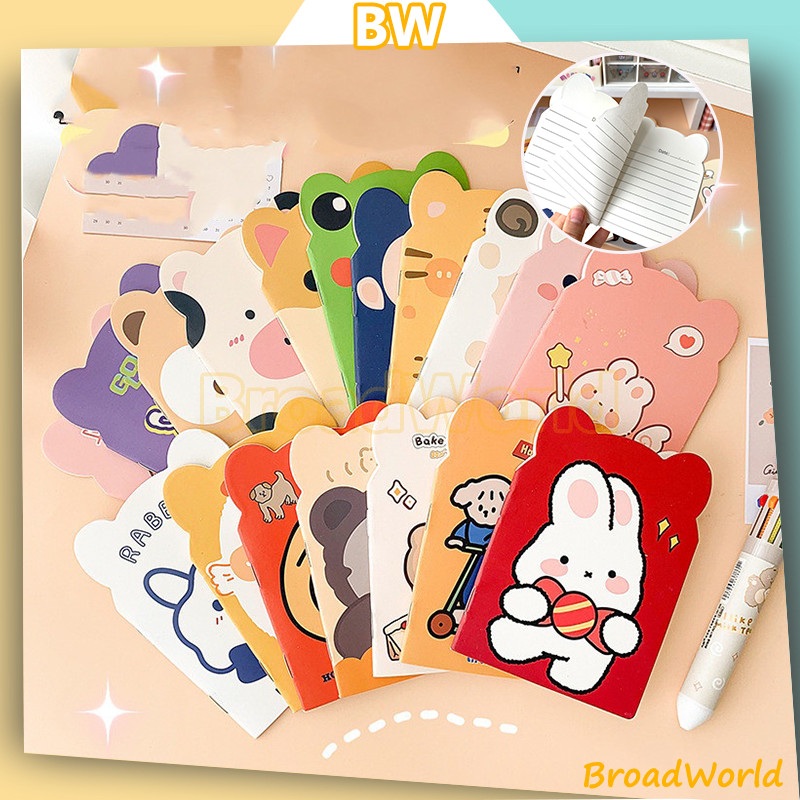 

Note Mini Karakter Bentuk Bear Motif Cartoon / Diary Mini Portable Motif Karakter Lucu Bertelinga