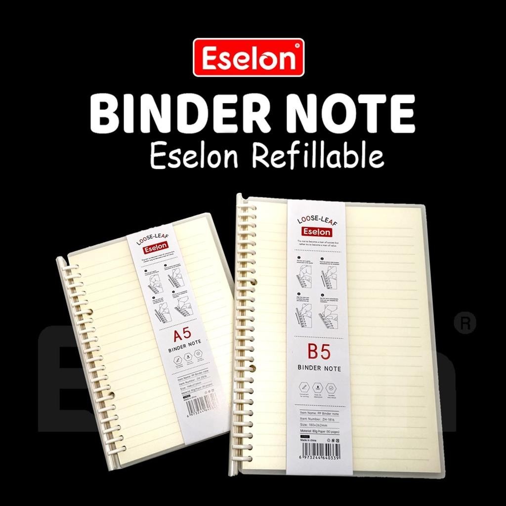

[ES.JKT] Binder Note Spiral Ring ESELON / Binder Note A5(2516) & B5(1816) 80LBR