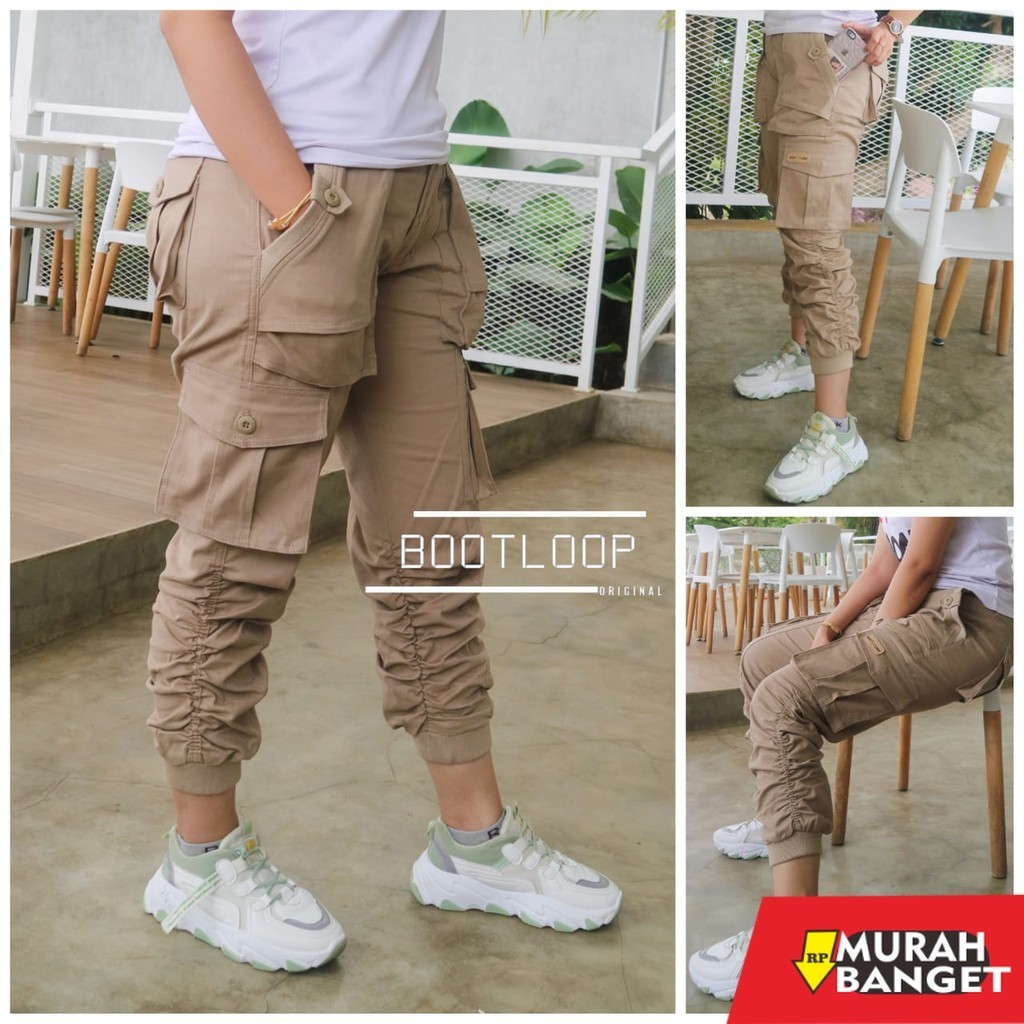 Joggerhit Wanita Terbaru- celana jogger cargo sweatpant cewek/jogger cewek original bootloop/jogger 