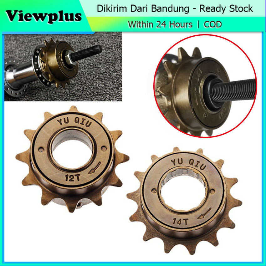 Freewheel Gear Priwil Kriwil Sepeda 12T 14T Gear Gir Belakang Komponen Sepeda BMX Fixie CTB Anak Fre