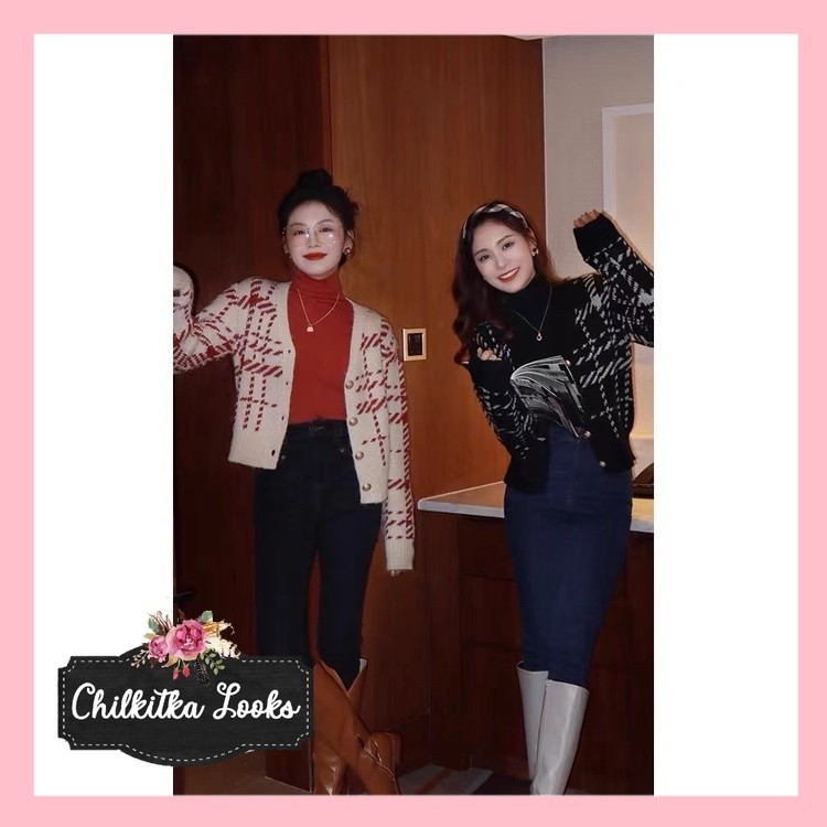 CHILKITKA LOOKS FASHION CEWEK Ruri Sweater Cardigan Top - Atasan Wanita Kardigan Rajut Knit Import -