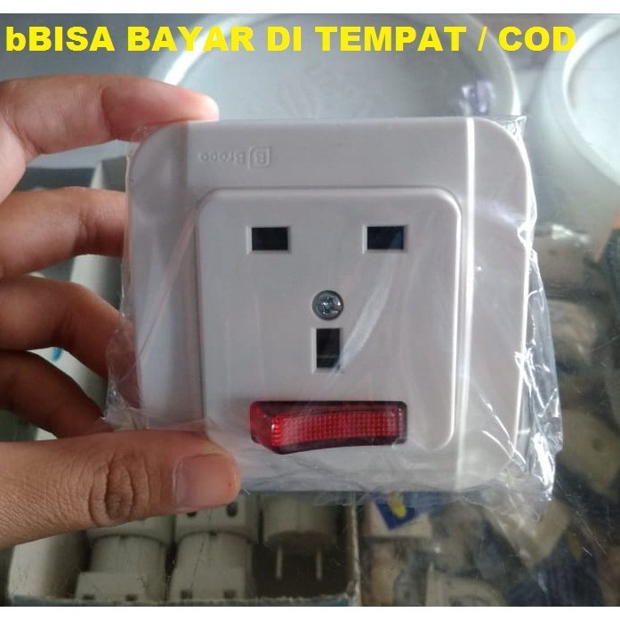 STOP KONTAK COLOKAN AC / STOP KONTAK AC / STOP KONTAK BROCO GALLEO AC KOMPLIT