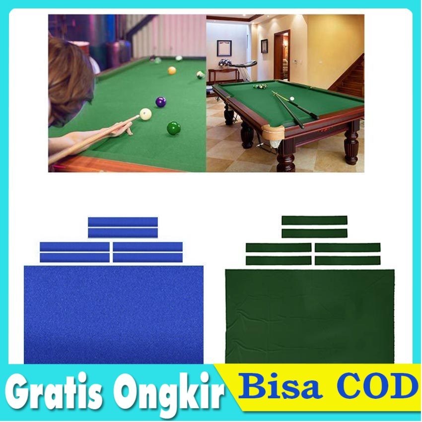 Kain laken billiard 9 ft - bilyard - biliar 9 feet