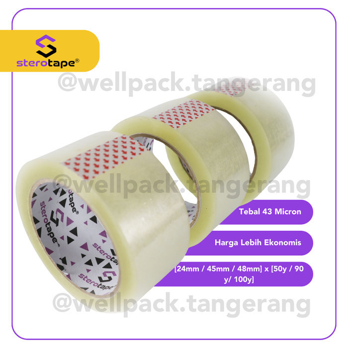 

Lakban Sterotape 45mm Bening / Coklat