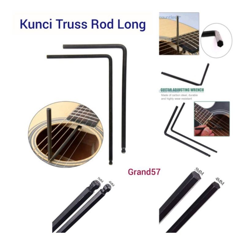 Kunci Truss Rod Panjang Long Wrench Gitar Akustik Martin Elektrik Bass
