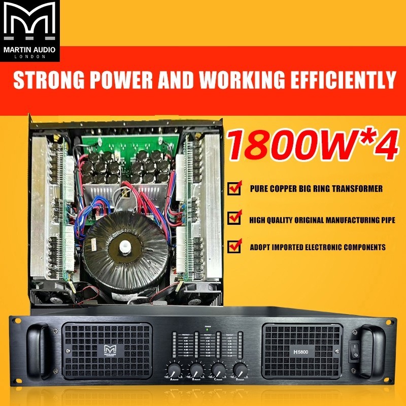POWER AMPLIFIER MARTIN AUDIO H5800 POWER AMPLIFIER ORIGINAL 4CH CLASS H   Promosi Desember