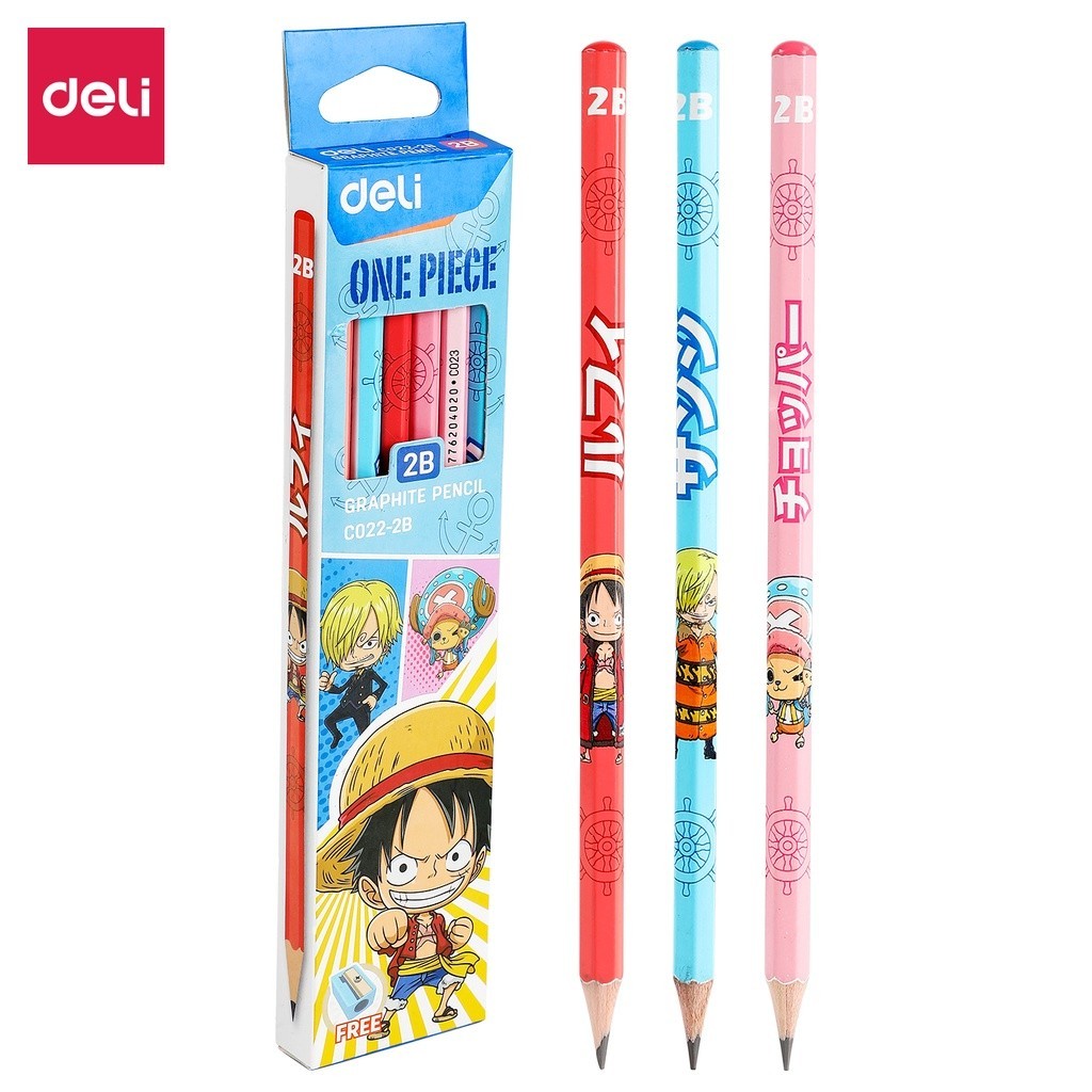 

Pensil Deli 2B Graphite Pencil Karakter - EC022-2B