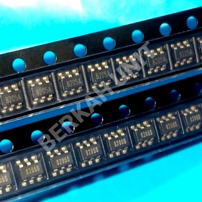 IC 8205s 8205 sot23-6 lithium protection 8205a THE BEST SPAREPART COMPONENTS