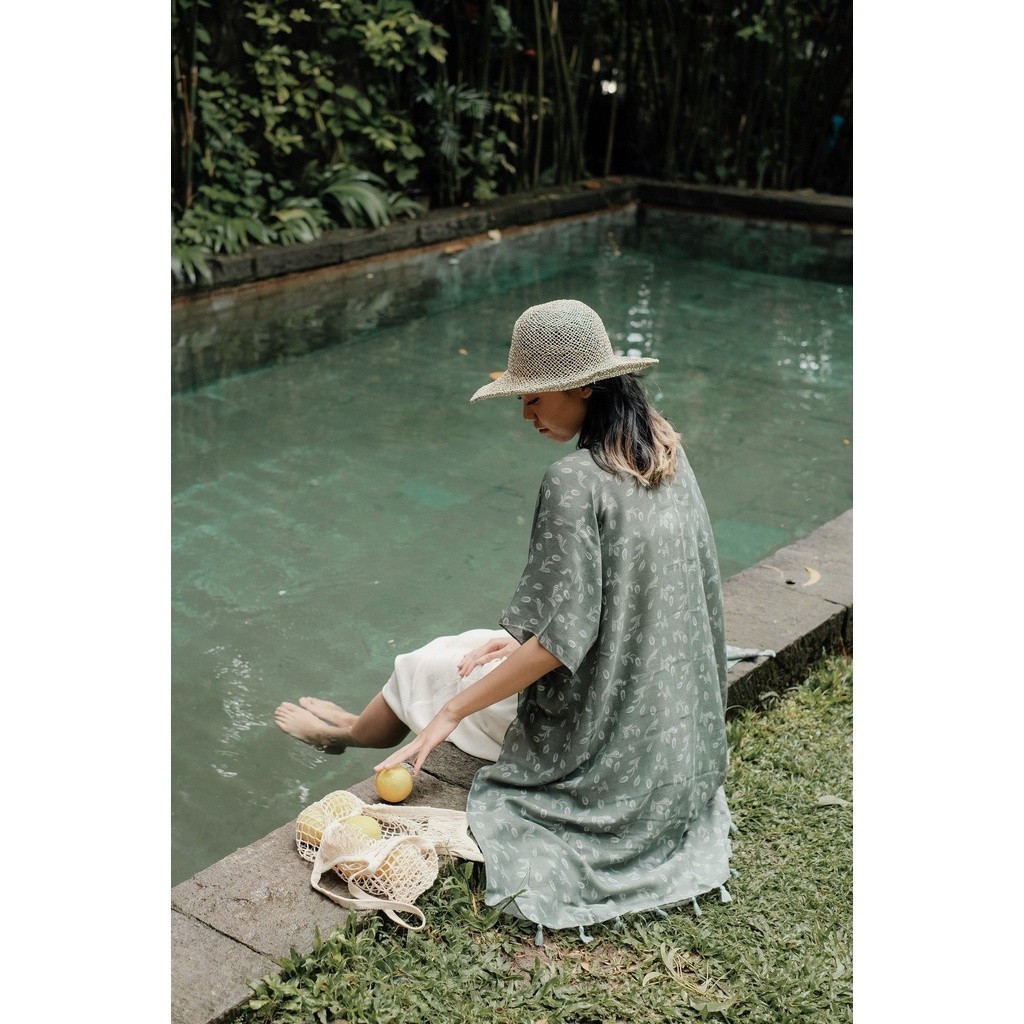 (DEFECT SALE) BATIK RATU - Ghania Grey Outer
