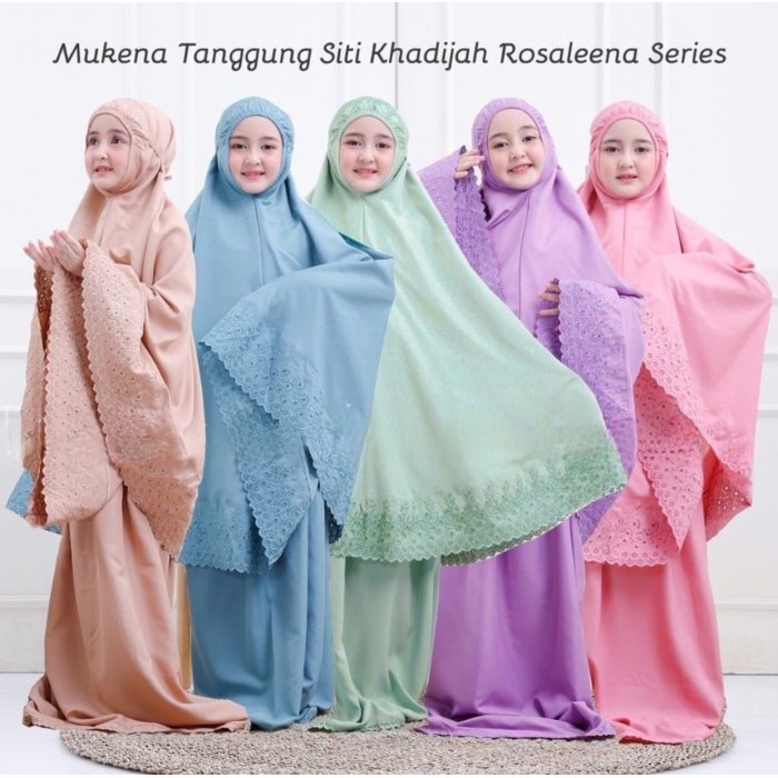 Mukena Anak Siti Khadijah Free Tas - Abu-abu