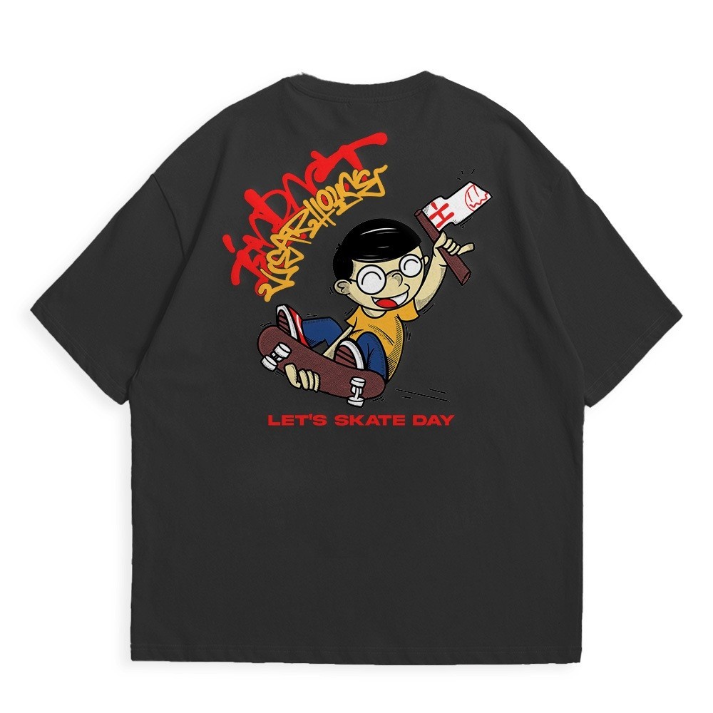 [COD] IMPT WRHS | T Shirt Oversize Cotton 24S  Nobita Skate Kaos Pria Original