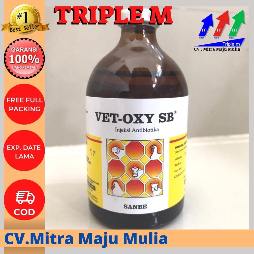 VET OXY SB 100ml - Antibiotik Hewan Sanbe