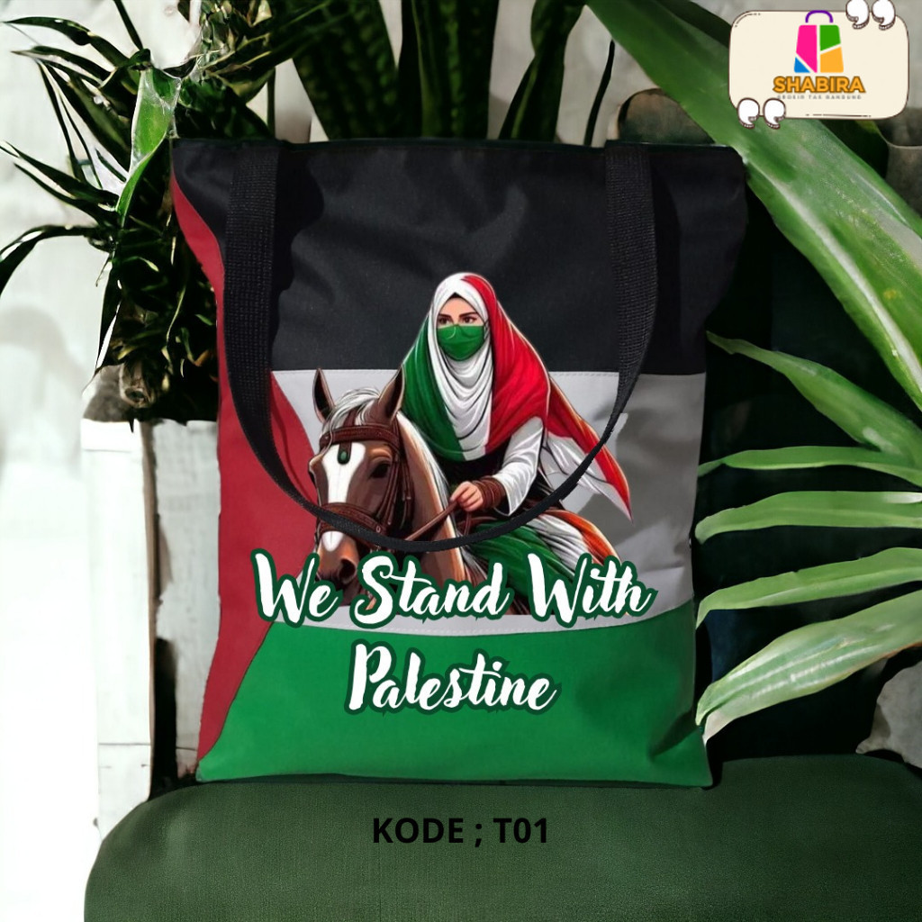 Tas Tote Bag Wanita Ekslusive Palestina kode T01