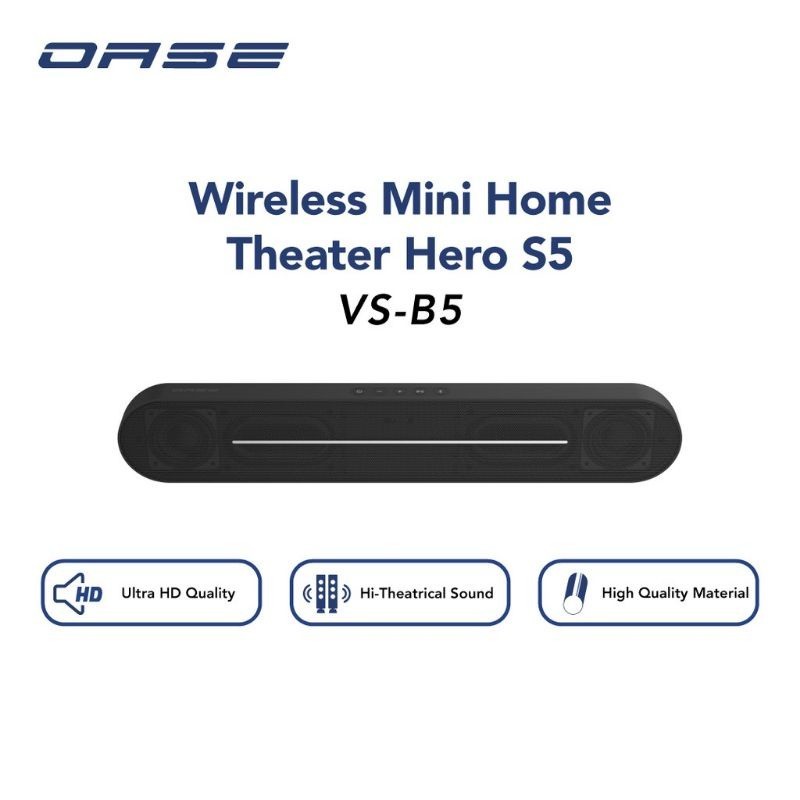 SOUNDBAR bluetooth Speaker OLIKE OBS500 / OASE S5 / VS-B5 kualitas Hi-Theatrical 52mm drive