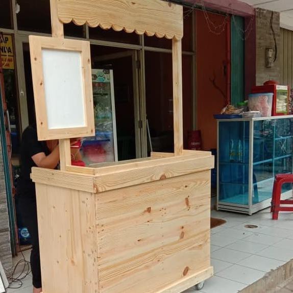 Booth portable / gerobak / promo gerobak murah / booth kayu