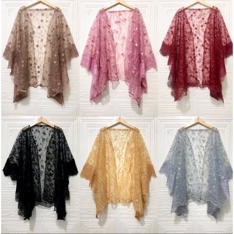 PROMO KILAT RAMADHAN outer cardigan outerwear kebaya bridesmaid baju kondangan lebaran pesta brukat 
