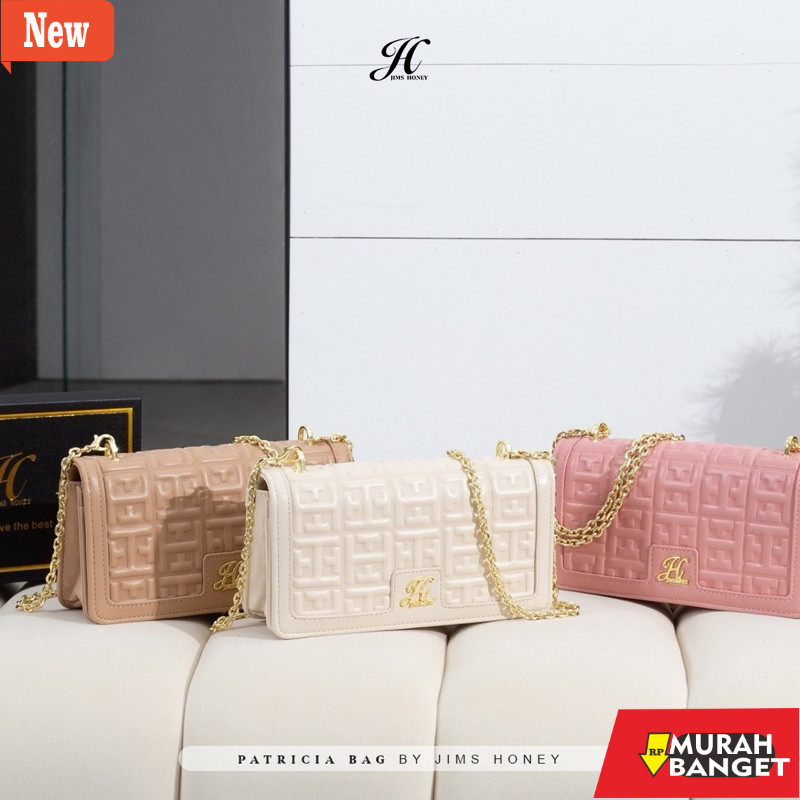 Tas buat lebaran- Jims Honey - Patricia Bag - Free Exclusive Box - Tas Selempang Terbaru - Tas Pesta