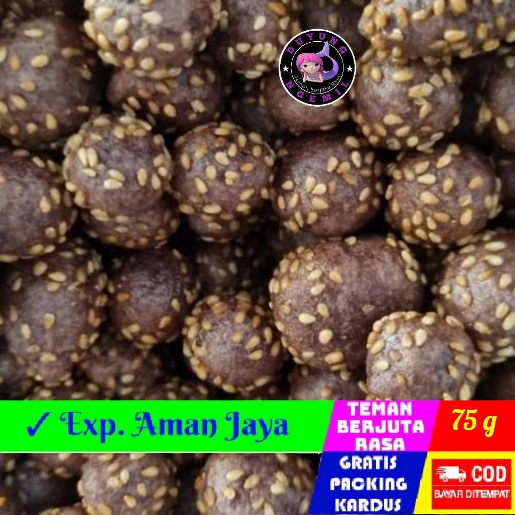 

{BiSA_COD} CIPUT WIJEN COKLAT 75g / ONDE MINI KUNING - Duyung Ngemil | SNACK MURAH | JAJANAN GURIH