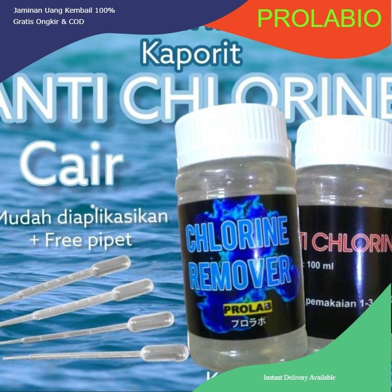 anti chlorine/anti klorin/penetralisir kaporit/chlorine remover cair