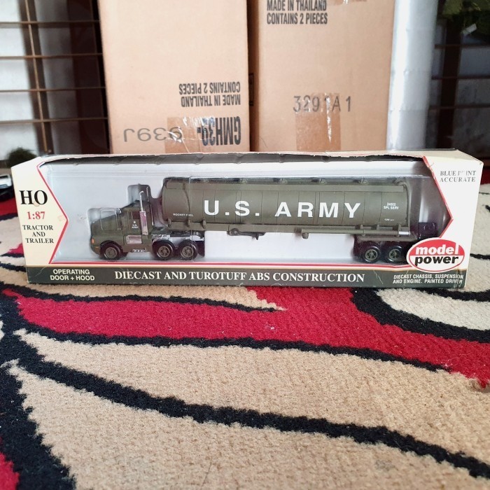 diecast model power truck trailer militer us army MM27