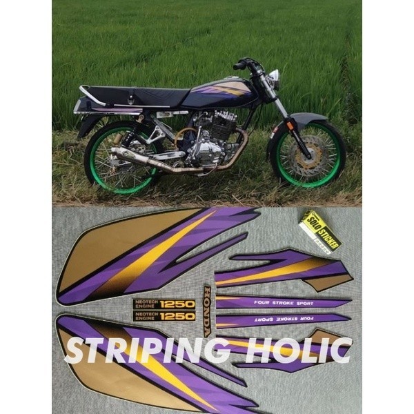 STIKER STRIPING GL MAX 1997 UNGU