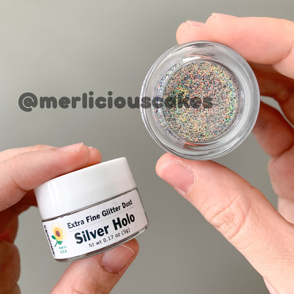 

5 Gram Silver Hologram Non Toxic Glitter Disco Sunflower Sugar Art