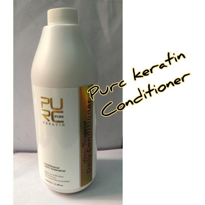 Pelurus Rambut Keratin pure purc Treatment Smooting Brazilian 1000ml - Conditoner, 500ml
