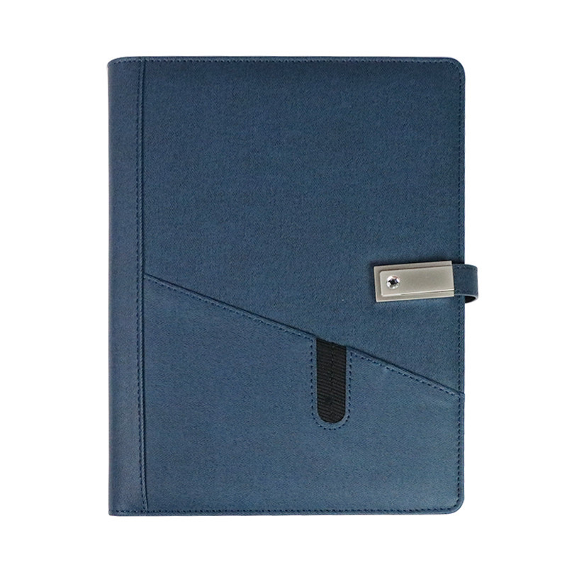 

2023 desain baru kustom logo A5 ukuran 8000mAh pengisi daya nirkabel power bank buku harian notebook dengan USB