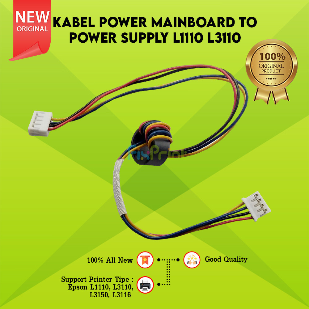 Kabel Power Supply Epson To Mobo Printer Motherboard L1110 L1210 L3110 L3210 L3150 L3156 New
