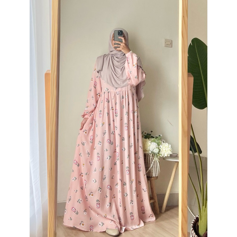 Auraquina . Camila Dress . Gamis Rayon Homedress