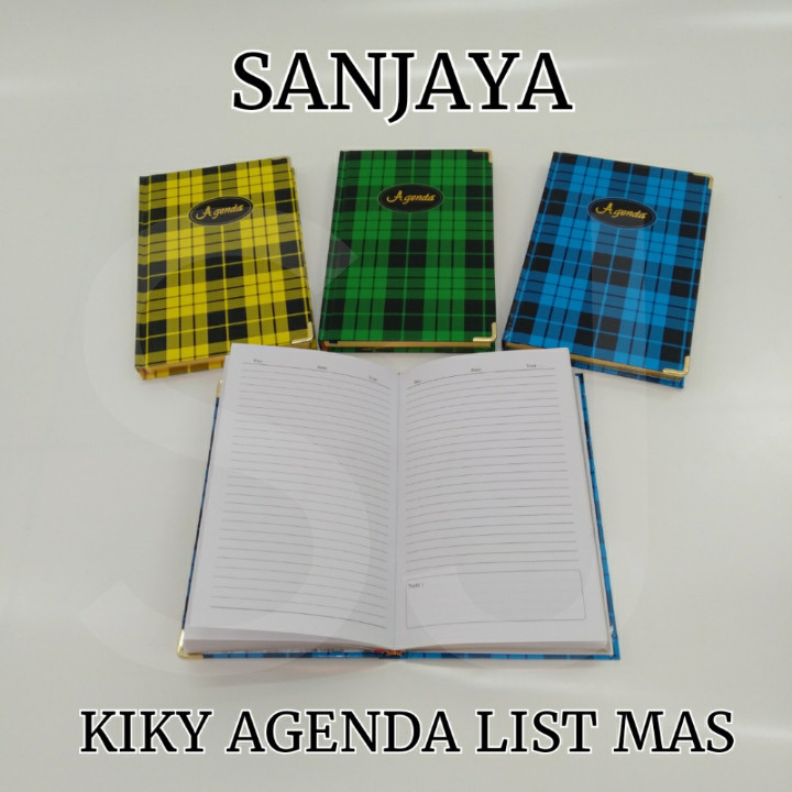 

(HASANS HOME)Kiky Buku Agenda List Mas / Buku Tulis Agenda / Kiky Agenda List Mas