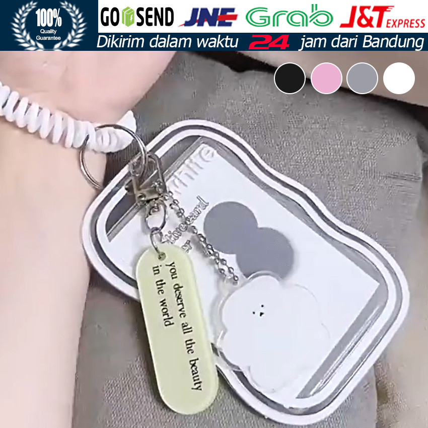 

ID Card Transparan Akrilik / Pelindung Kartu / Flap Pelindung Kartu / Pemegang Kartu Identitas