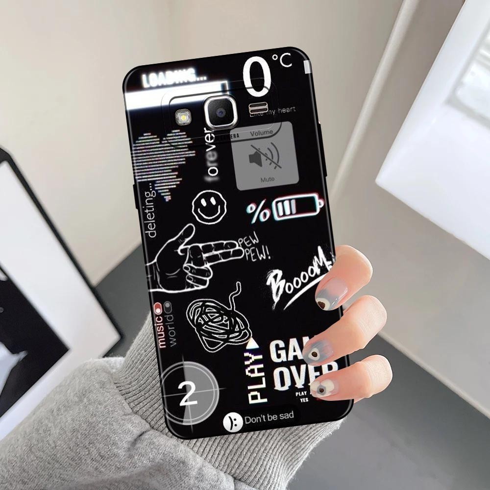 Softcase Untuk Samsung Galaxy J3 / J3 2016 - Gambar Aesthetic Terbaru Mixing - Case Pro Camera - Sil